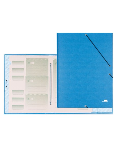 CARPETA CLASIF.A C.FORRADO COAT SOLAPA I-CELESTE 12 DEPARTAMENTOS