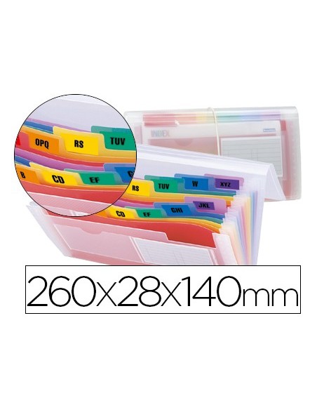 CARPETA BEAUT.CLASIF.FUELLE 43804 PP LETRAS Y CHEQUES TTE. SPECTRAFIL