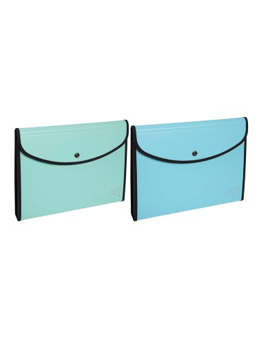 CARPETA EXACOMPTA AQUAREL CLASIFICADORA A4 PP. 6 DEP.PASTEL SURT.