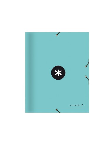 CARPETA ANTARTIKCLASIF.A4 12 DEP.GOMA CARTON FORRADO MENTA