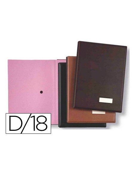 PORTAFIRMAS PARDO 0875 NEGRO 18 DEPARTAMENTOS