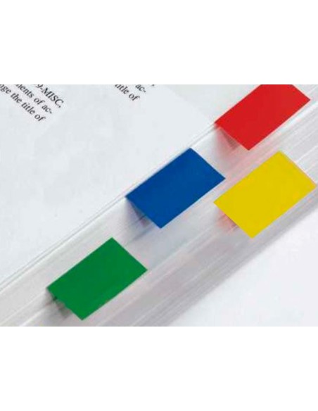 BANDERITAS SEP.Q-CONNECT 20X50 MM TPTE.S Y COLOR PACK 4 C/50 H.