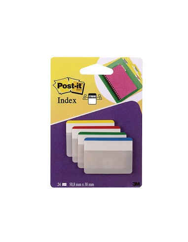 BANDERITAS SEP.RIGIDASDISP.4 COL.POST-IT INDEX 686-F-1 GRANDES 24 BAN