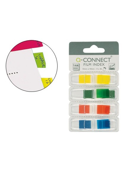 BANDERITAS SEP.Q-CONNECT DISP.4 COL.36 H.POR COLOR