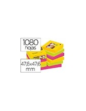 BLOC NOTAS ADH. POST-IT SUPER STICKY 47,6X47,6MM 2UD 90H. AM. 2