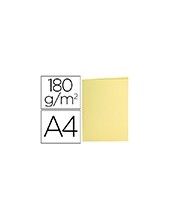 SUBCARPETA A4 180 GR. LIDERPAPEL AMARILLO PASTEL C/50 2