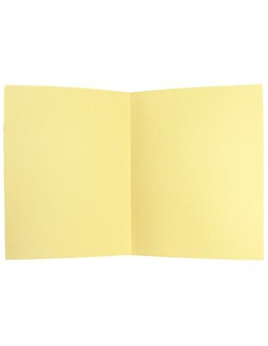 SUBCARPETA A4 180 GR. LIDERPAPEL AMARILLO PASTEL C/50