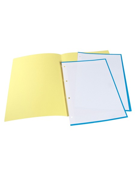 SUBCARPETA A4 180 GR. LIDERPAPEL AMARILLO PASTEL C/50