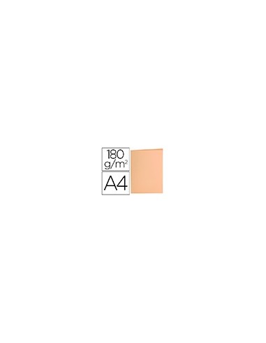 SUBCARPETA A4 180 GR. LIDERPAPEL NARANJA PASTEL C/50