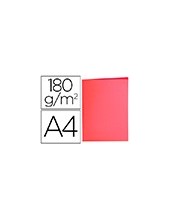 SUBCARPETA A4 180 GR. LIDERPAPEL ROJO PASTEL C/50 2
