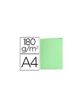 SUBCARPETA A4 180 GR. LIDERPAPEL VERDE PASTEL C/50 2