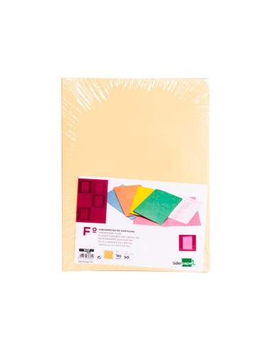 SUBCARPETA FL 180 GR. LIDERPAPEL NARANJA PASTEL