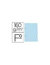 SUBCARPETA FL 160 GR. LIDERPAPEL 3 UÑEROS AZUL 2