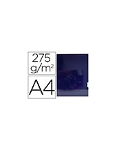 SUBCARPETA PLASTIFICADA A4 275 GR. GIO 2 SOLAPAS AZUL C/25 2