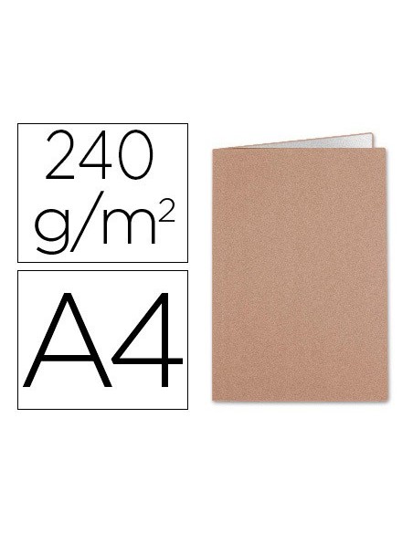 SUBCARPETA A4 240 GR. LIDERPAPEL KRAFT BICOLOR C/50