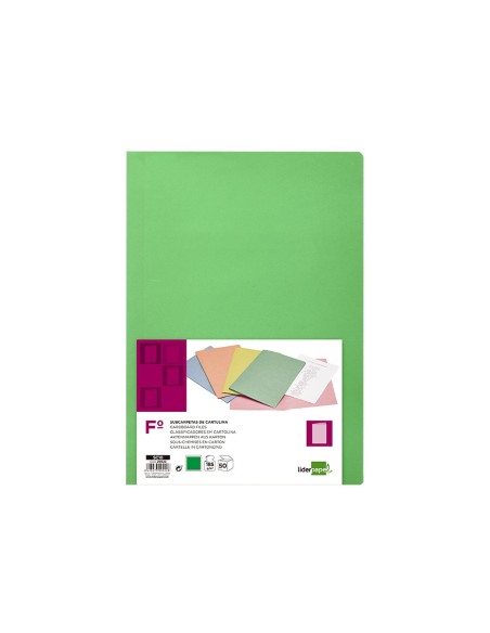 SUBCARPETA FL 180 GR. LIDERPAPEL VERDE INTENSO