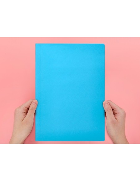 SUBCARPETA A4 185 GR. LIDERPAPEL CELESTE INTENSO C/50