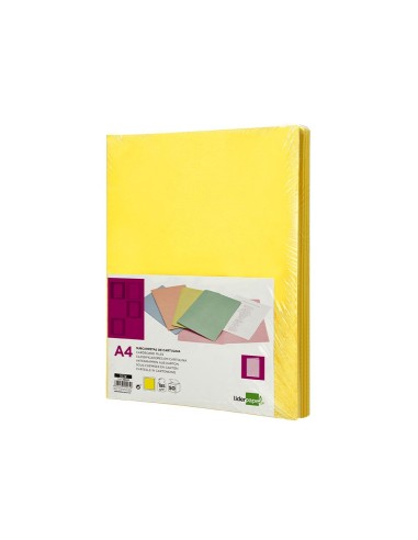 SUBCARPETA A4 180 GR. LIDERPAPEL AMARILLO INTENSO C/50