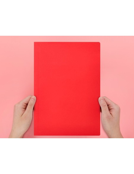 SUBCARPETA A4 180 GR. LIDERPAPEL ROJO INTENSO C/50