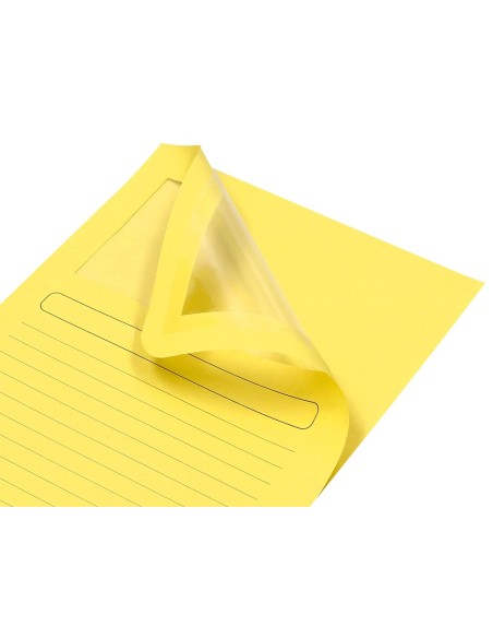 SUBCARPETA C/VENTANA A4 120GR. Q-CON. AMARILLO