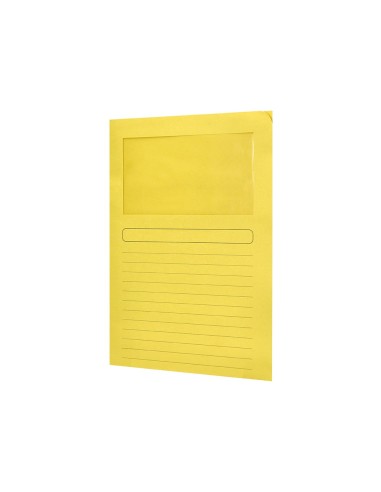SUBCARPETA C/VENTANA A4 120GR. Q-CON. AMARILLO