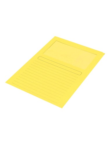 SUBCARPETA C/VENTANA A4 120GR. Q-CON. AMARILLO