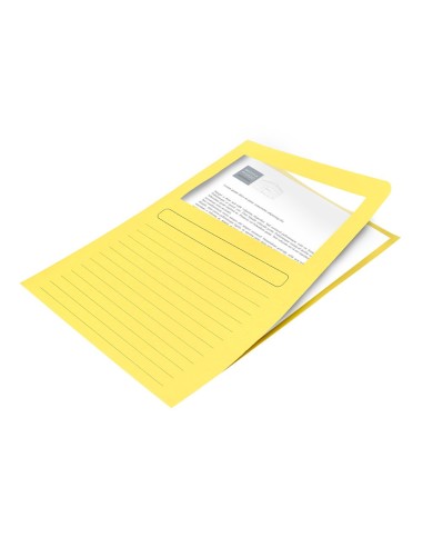 SUBCARPETA C/VENTANA A4 120GR. Q-CON. AMARILLO