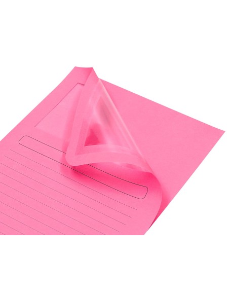 SUBCARPETA C/VENTANA A4 120 GR. Q-CON. ROSA