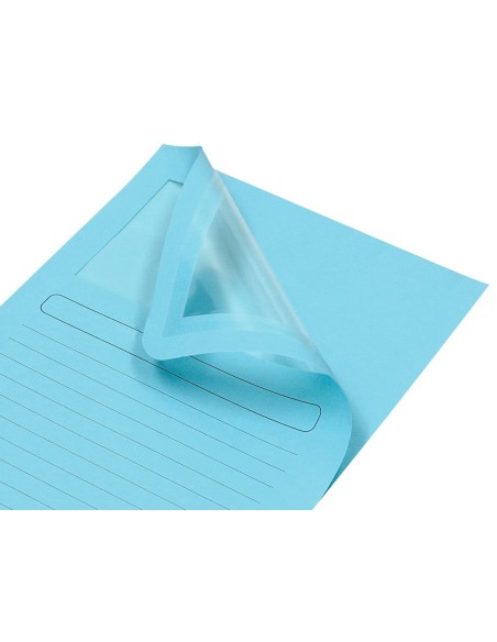 SUBCARPETA C/VENTANA A4 120 GR. Q-CON. AZUL
