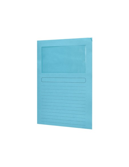 SUBCARPETA C/VENTANA A4 120 GR. Q-CON. AZUL