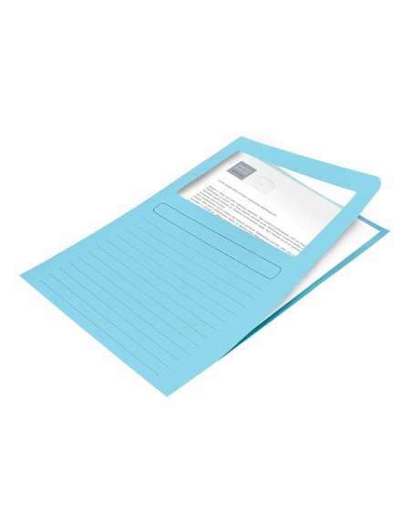 SUBCARPETA C/VENTANA A4 120 GR. Q-CON. AZUL