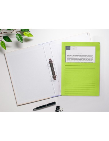 SUBCARPETA C/VENTANA A4 120 GR. Q-CON. VERDE
