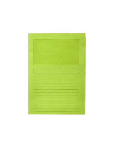 SUBCARPETA C/VENTANA A4 120 GR. Q-CON. VERDE