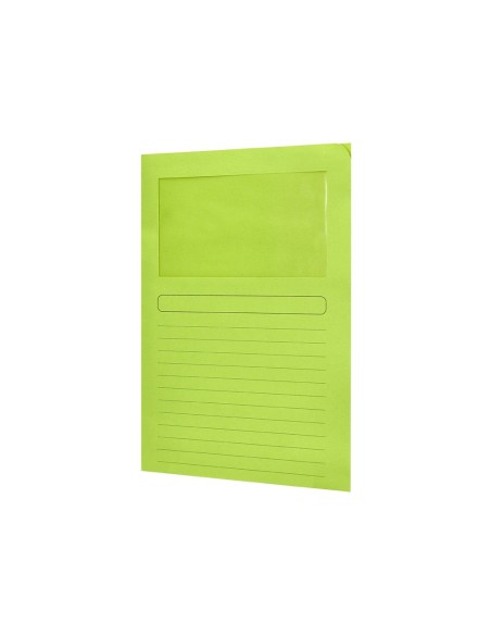 SUBCARPETA C/VENTANA A4 120 GR. Q-CON. VERDE