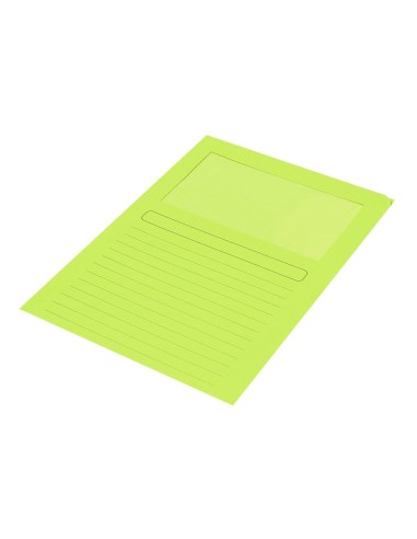SUBCARPETA C/VENTANA A4 120 GR. Q-CON. VERDE