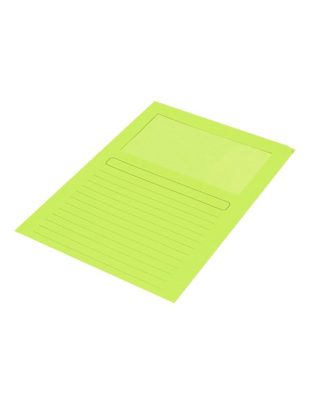SUBCARPETA C/VENTANA A4 120 GR. Q-CON. VERDE