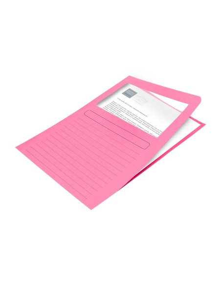 SUBCARPETA C/VENTANA A4 120 GR. Q-CON. COLORES SURTIDOS 25 UD.