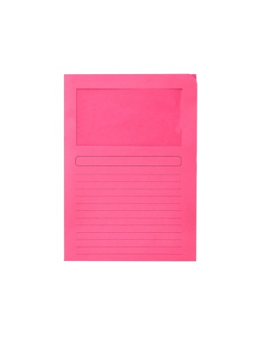 SUBCARPETA C/VENTANA A4 120 GR. Q-CON. COLORES SURTIDOS 25 UD.