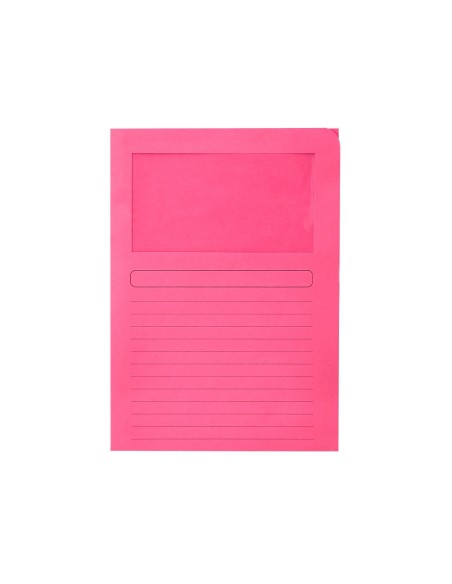 SUBCARPETA C/VENTANA A4 120 GR. Q-CON. COLORES SURTIDOS 25 UD.