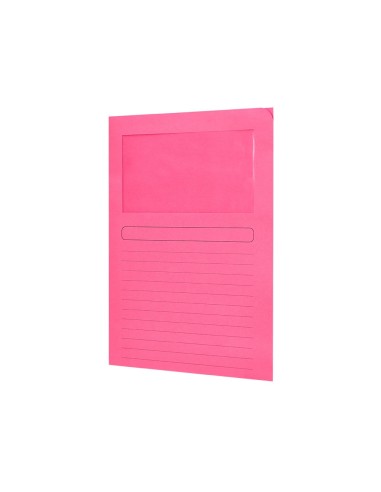 SUBCARPETA C/VENTANA A4 120 GR. Q-CON. COLORES SURTIDOS 25 UD.