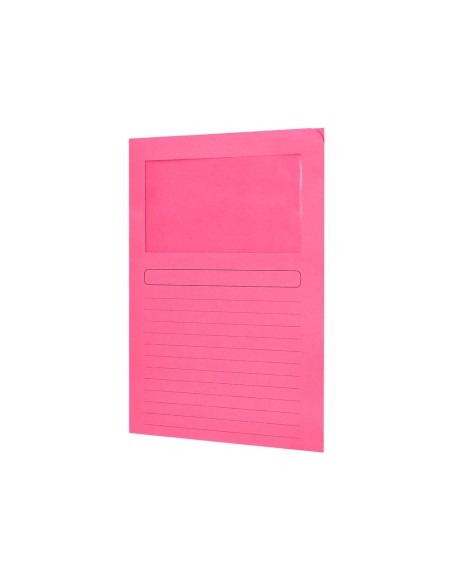 SUBCARPETA C/VENTANA A4 120 GR. Q-CON. COLORES SURTIDOS 25 UD.