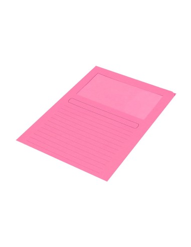 SUBCARPETA C/VENTANA A4 120 GR. Q-CON. COLORES SURTIDOS 25 UD.