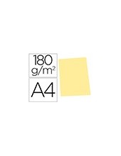SUBCARPETA A4 180 GR. GIO AMARILLO PASTEL C/50 2