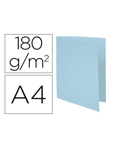 SUBCARPETA A4 170 GR. EXACOMPTA AZUL CLARO C/100