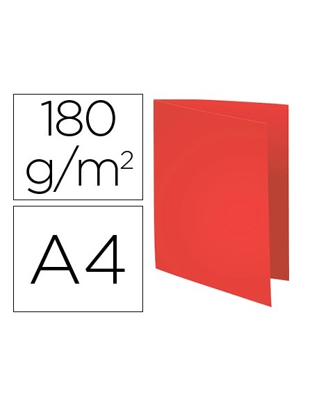 SUBCARPETA A4 170 GR. EXACOMPTA ROJO C/100