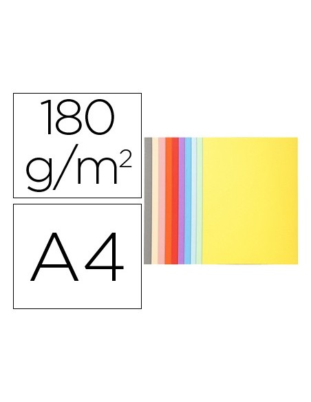 SUBCARPETA A4 170 GR. EXACOMPTA COLORES SURTIDOS C/100