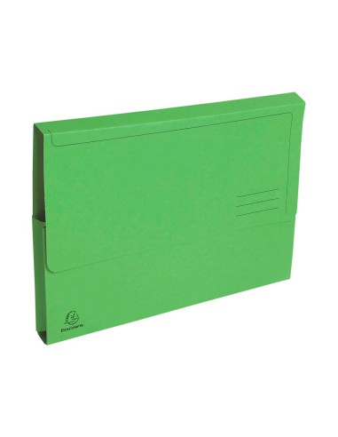 SUBCARPETA A4 290 GR. EXACOMPTA C/BOLSA VERDE 50 UD.