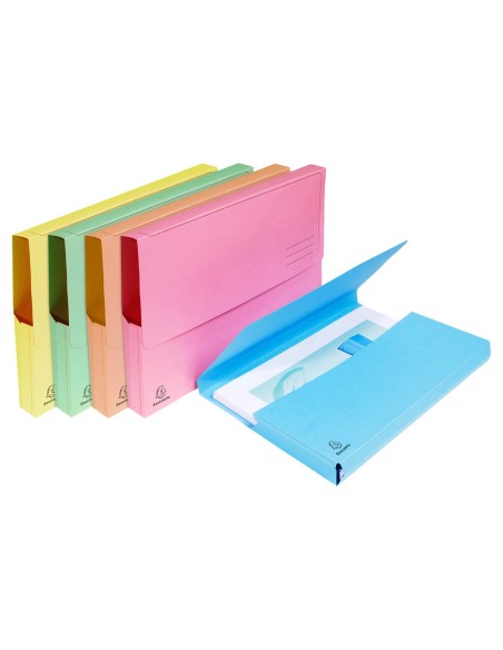 SUBCARPETA A4 210 GR. EXACOMPTA C/BOLSA COLORES SURTIDOS