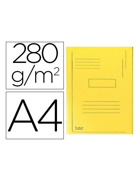 SUBCARPETA RECICLADA A4 280GR. EXACOMPTA 2 SOLAPAS AM.