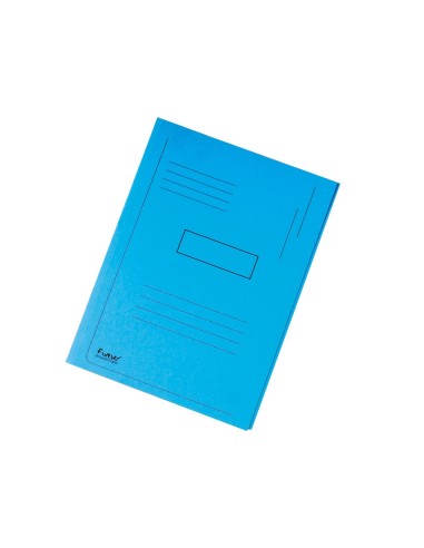 SUBCARPETA RECICLADA A4 280 GR. EXACOMPTA 2 SOLAPAS AZUL